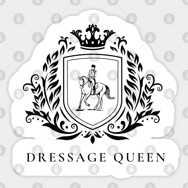 Dressage Queen black design Sticker by Heart Horse